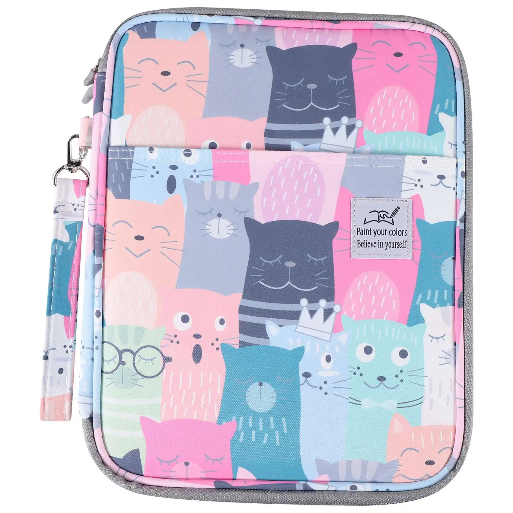Bag Case Organizer Cosmetic Bag For Colored Pencil Watercolor Pen Markers Gel Pens Bag(learn