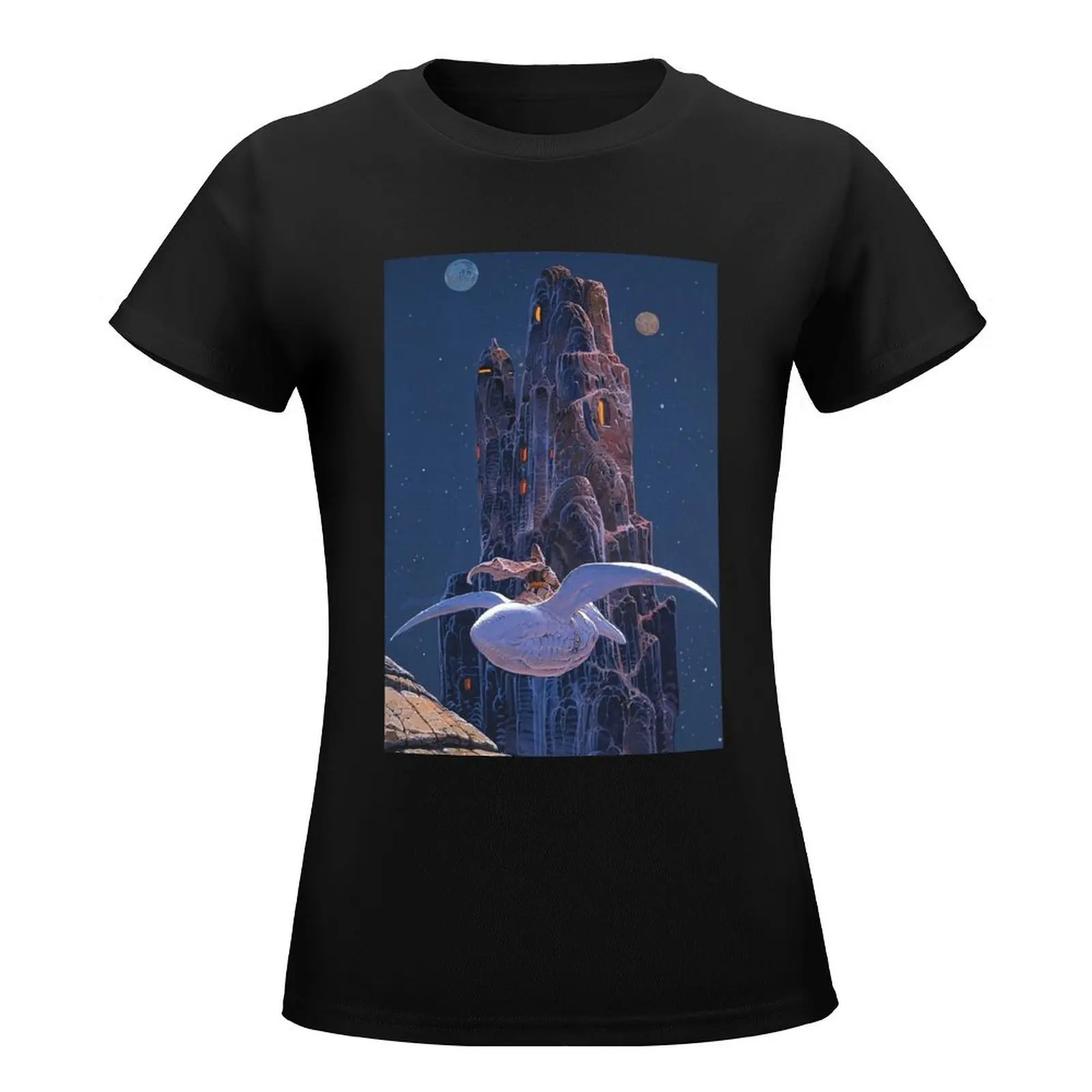 Moebius арзач плакат ночь гора рок-город Чайка луна звезды комикс французский