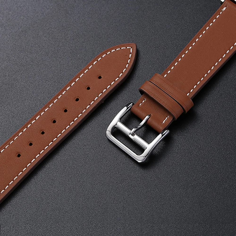 Фото Кожаный ремешок для Apple Watch Band 49 мм 45 мм 44 мм 42/41 мм 40/38 мм, браслет для смарт-часов, аксессуары для iWatch Series 2 3 4 5 SE 6 7 8 №5