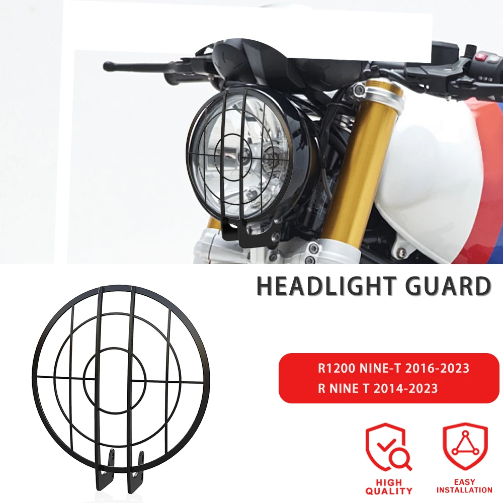 

Motorcycle For BMW RNINE-T R NINE T RNINET Scrambler Headlight Guard Protector Grille Cover Accessories 2016-2020 2021 2022 2023