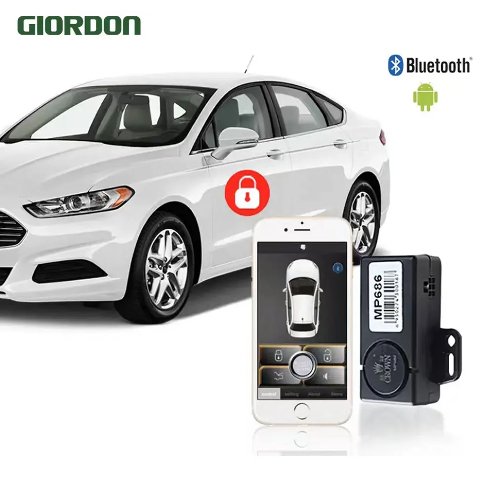 

Универсальная система бесключевого доступа CarVehicle с пультами дистанционного управления для мобильного телефона. Автомобиль рядом с открытием замка, оставьте замок MP686.