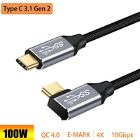 usb 3 1 gen2 10gbps cable usb type c pd 100w 5a qc 4 0 3 0 fast charging cable for macbook proair huawei xiaomi 4k 60hz cord