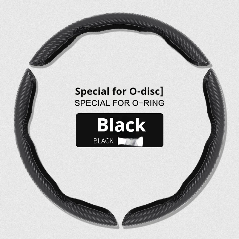 Универсальный чехол на руль автомобиля из углеродного волокна 38 см, нескользящий чехол для карт, защитный чехол для ручки рулевого колеса автомобиля