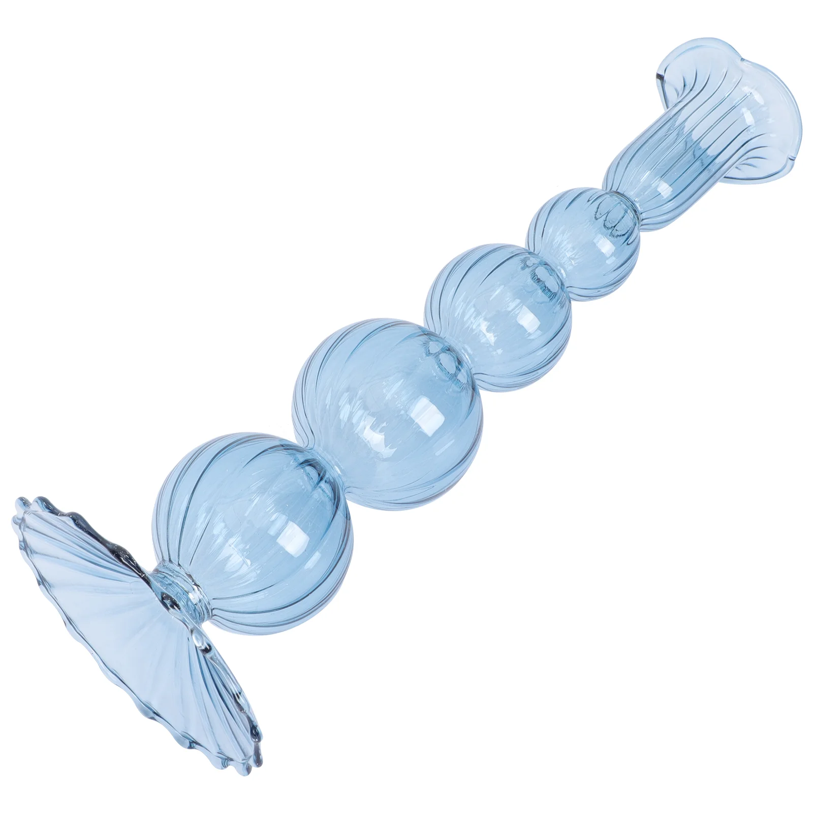 Изысканный подсвечник Романтический обеденный стол свадебный Декор (синий) |