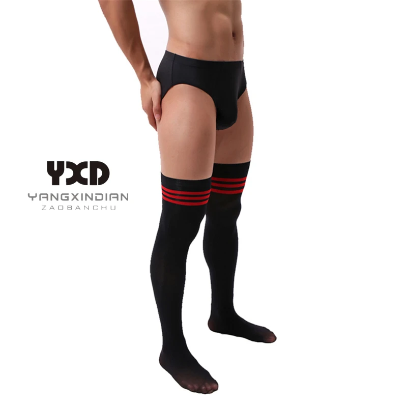 Высокие мужские носки Сексуальные Спортивные Чулки эротические строгие деловые