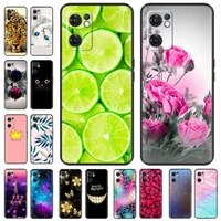 phone case for oppo find x5 lite painting soft black silicone cover for oppo findx5 find x5 lite x5lite x5 pro 2022 case cover