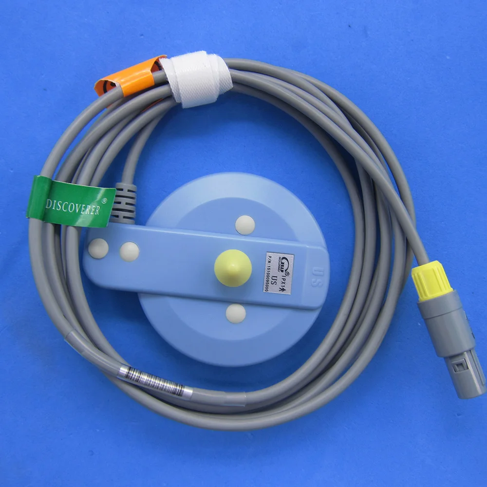 Фото Совместим с unicare MCF-21B/21G, многоразовым ультразвуковым преобразователем медицинского плода, датчиком US FHR, для медицинского монитора плода №3