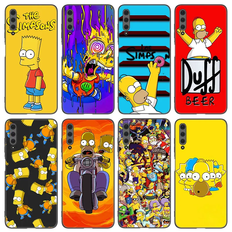 

Чехол Simpsons для телефона Huawei Honor 7A 8A 9X 20 Pro 8 10X Lite 9A 8C 9C 20E 7S 8S 20S 8X 10i 20i 30i, мягкий черный Чехол