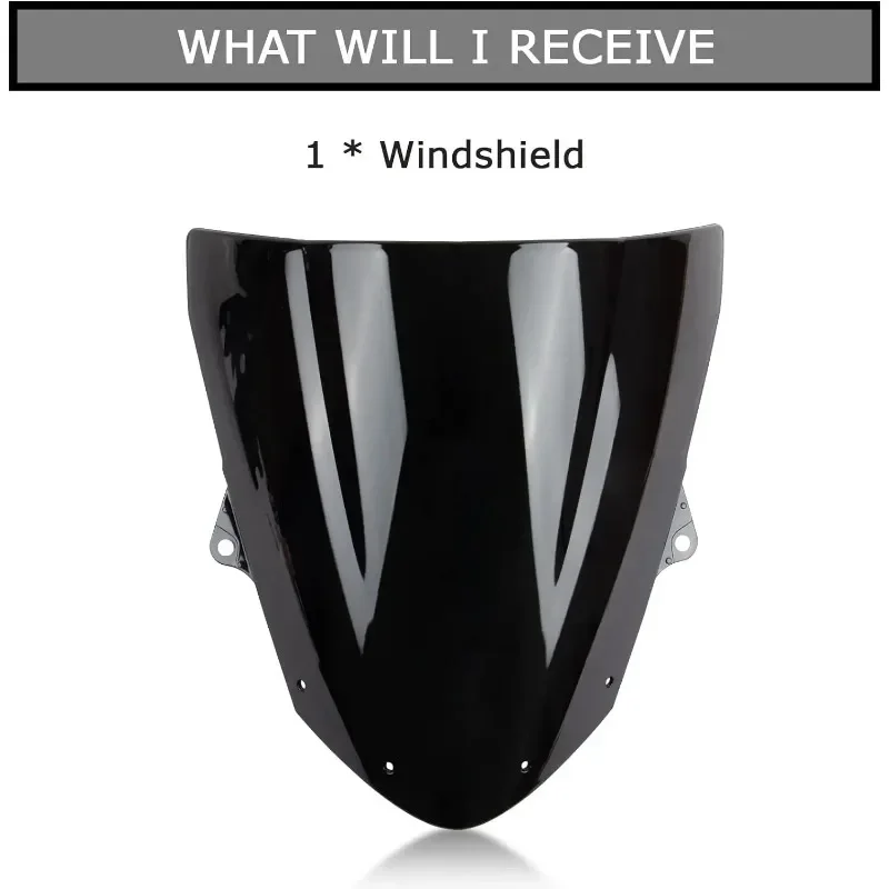 Двое лобовое стекло мотоцикла для Kawasaki Ninja ZX10R ZX1000E ZX1000F 08-10 ZX6R ZX600R ZX636 ZX636E ZX636F 09-23