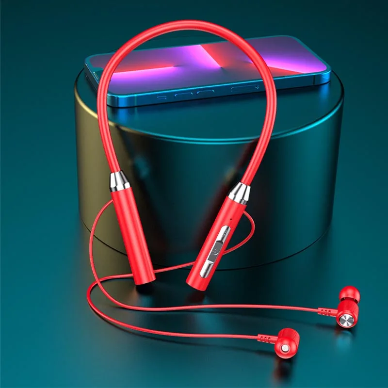 Беспроводные Bluetooth-наушники с шейным ремешком
