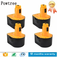 powtree ni mh power tool battery 12v 3 6ah for dewalt de9075 de9037 dc9071 de9037 dw9072 cordless power tool batteries