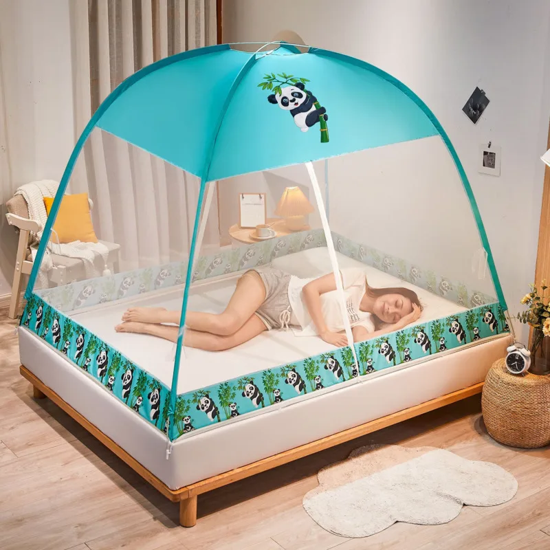 

New Universal Free Installation Household Enveloped Bed Mosquito Net Window Collapsible Thickened Student Dormitory Mosquito Net