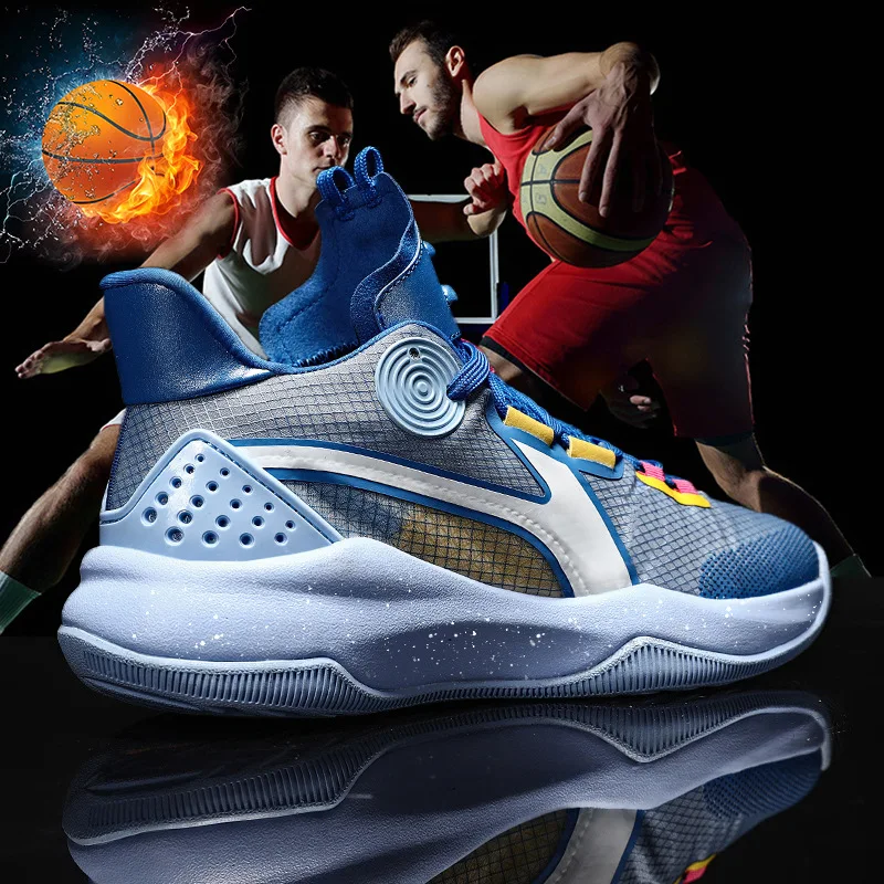 High top basketball shoes youth four seasons sports shoes breathable non slip wear-resistant running sports sneaker