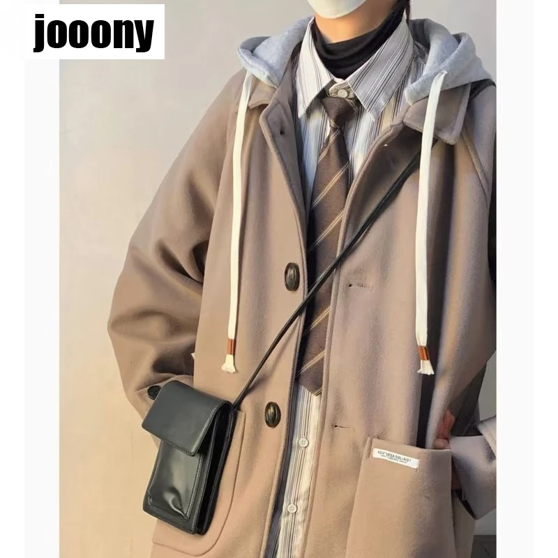 Мужская мода мужские пальто повседневные куртки с капюшоном верхняя одежда