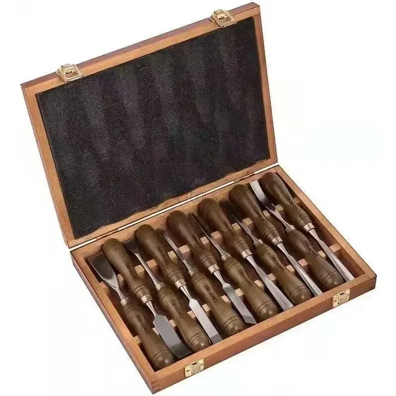 

4/12 шт., нож для резьбы по дереву, долото, деревообрабатывающий резак, столярное плоское долото, профессиональное скульптурное долото по дереву