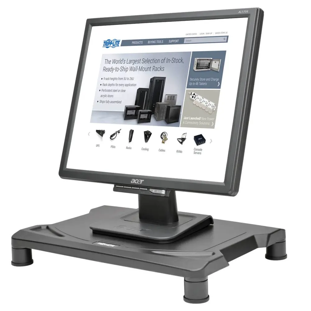 

Laptop stand Monitor Riser Stand Computer Laptop Printers 1.25-5.5 40 lb Load Capacity - 5.5" Height x 15.6" Width x 11.3" Depth