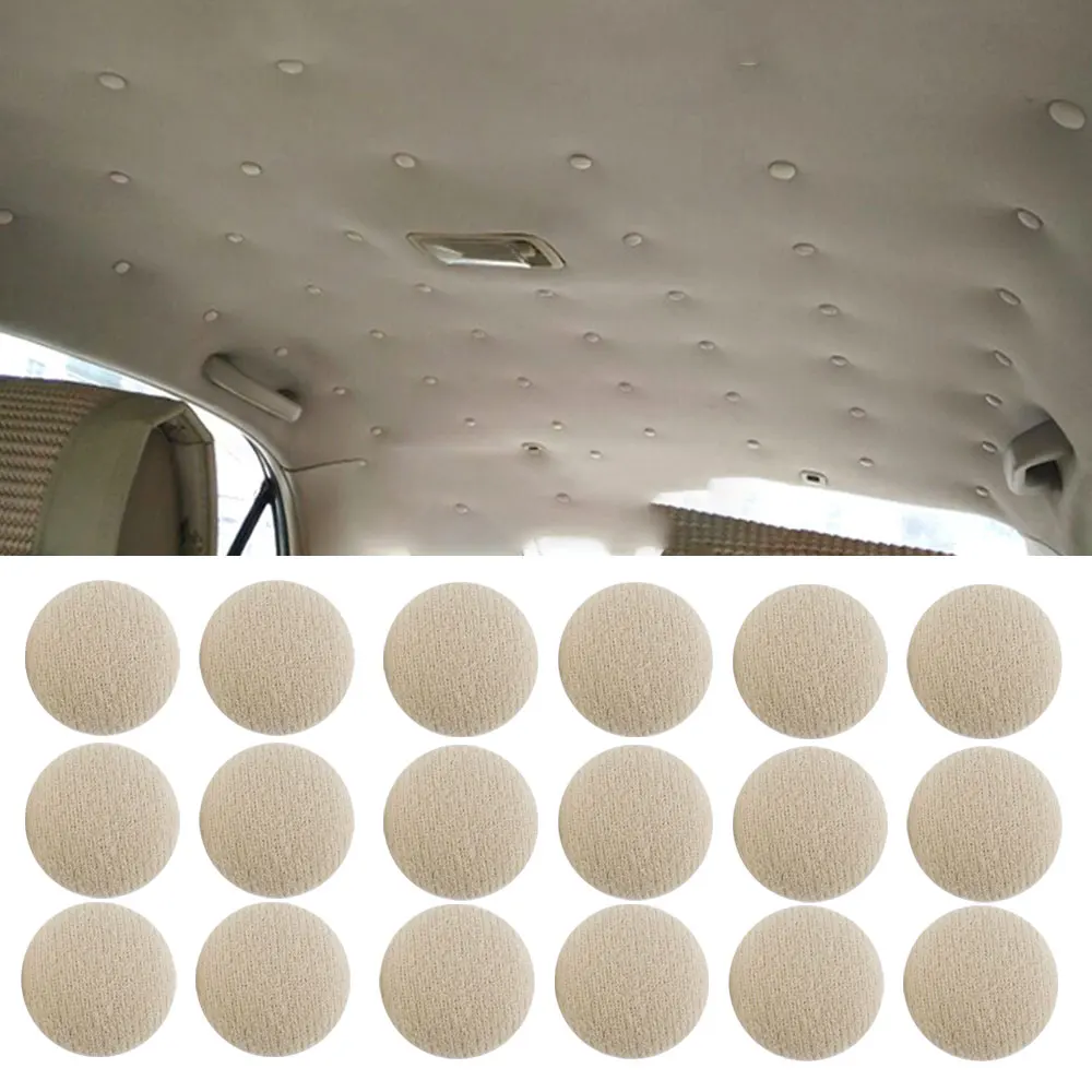 

40pcs Interior Roof Buckles Headliner Ceiling Cloth Fixing Screw Care Fabric Buckle Rivets Retainer Cap Repair Clips