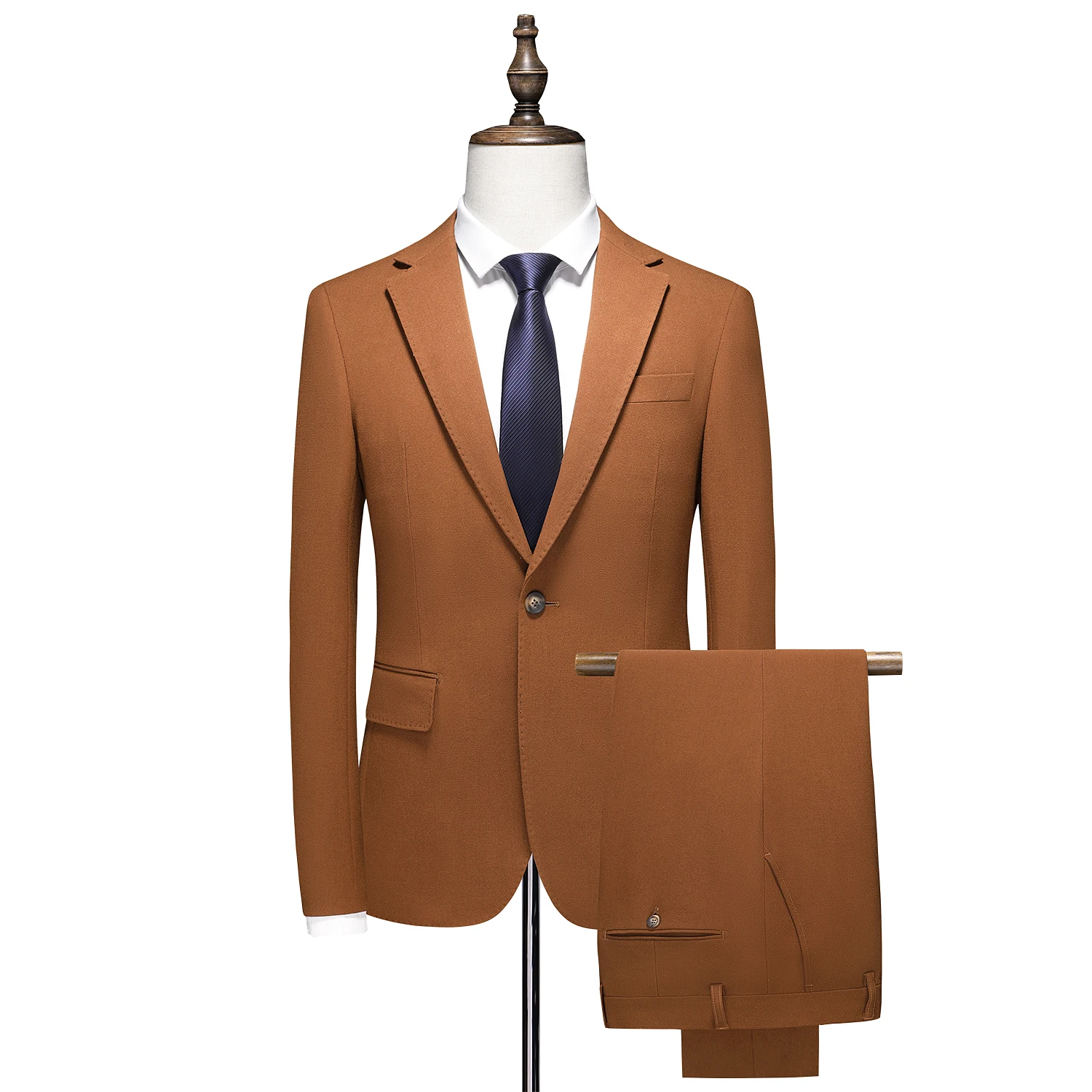 

New (Blazer+ Pants) Men's Fashion Business Casual Gentleman Comfortable Slim Korean Version of British Style Host 2-piece Set
