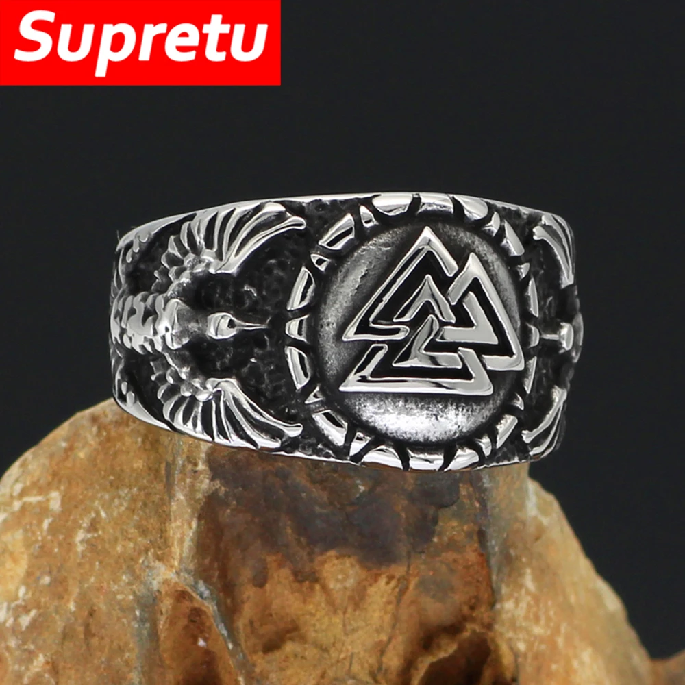 Женское Обручальное кольцо из титановой стали с красным камнем