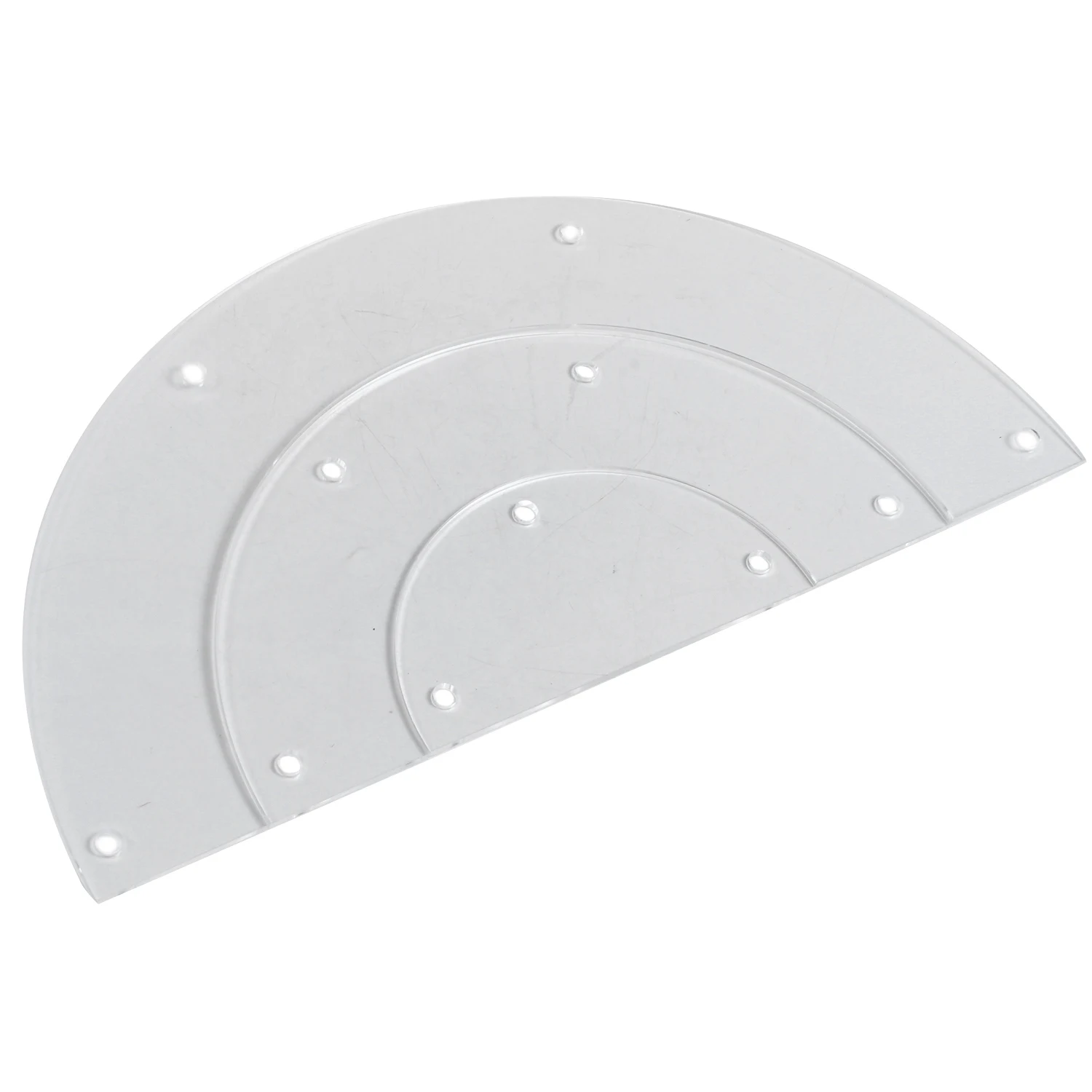 

3-уровневая прозрачная акриловая полукруглая круглая витрина для кексов и десертов