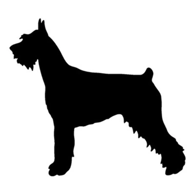 

Black/Silver Giant Schnauzer Dog Vinyl Decal Personality Car Stickers Car Styling Bumper Accessories 14.2*12.7CM