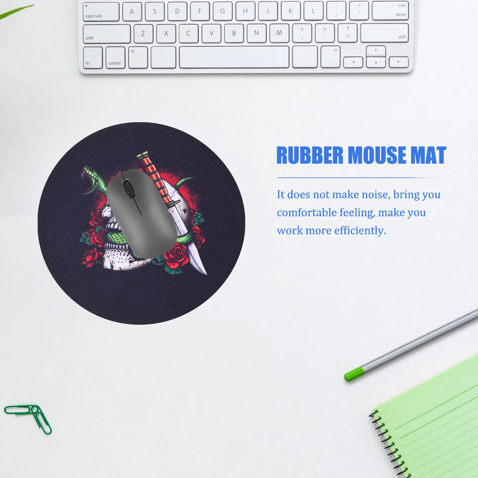 

4 pcs Round Pad Gothic Pad Small Mat Mat Pads for Desk Computer Pad