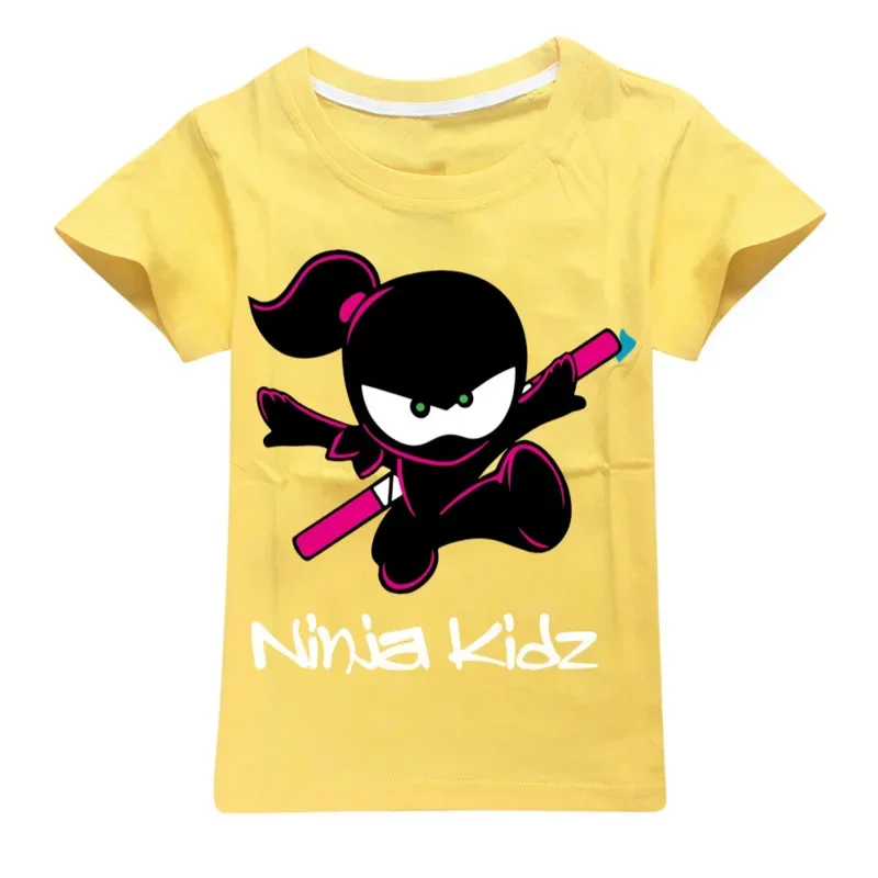 Детская одежда NINJA KIDZ модная летняя футболка для мальчиков с коротким рукавом