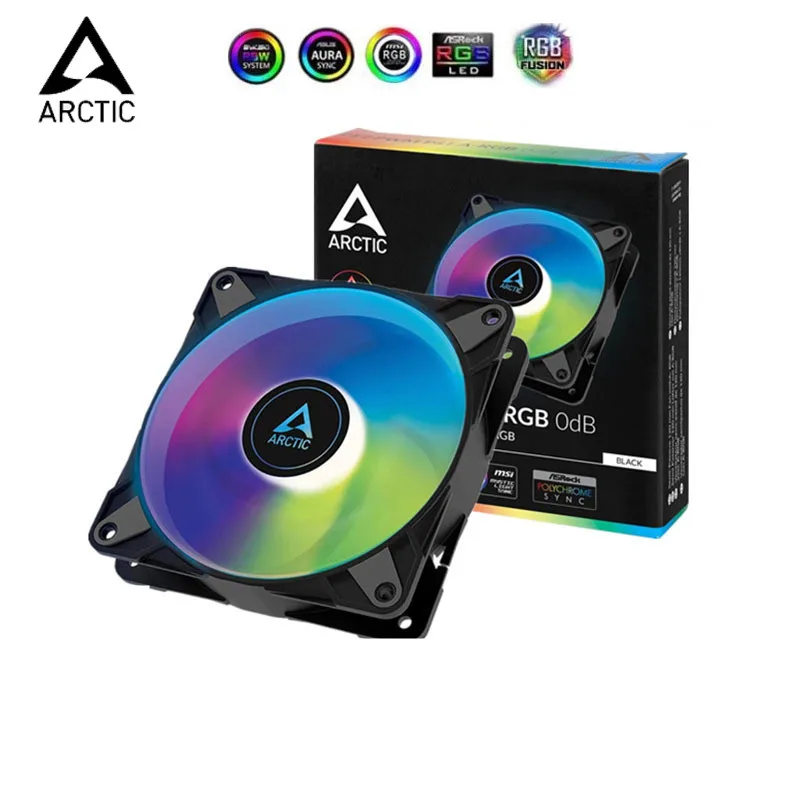 

ARCTIC P12 PWM PST A-RGB 0dB Fan,2000RPM Mute Semi-Passive 120mm PC Cooling Fan With Digital 12cm RGB Case Fan 5V 3PIN