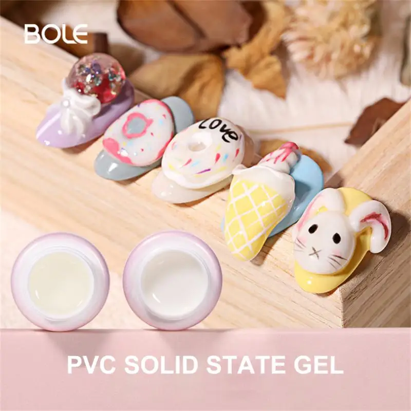 

Solid 3D Model Nail Gel Universal DIY Designs Phototherapy Carving Clay PVC Soak Off UV LED Nail Functional Gel Polish TSLM1