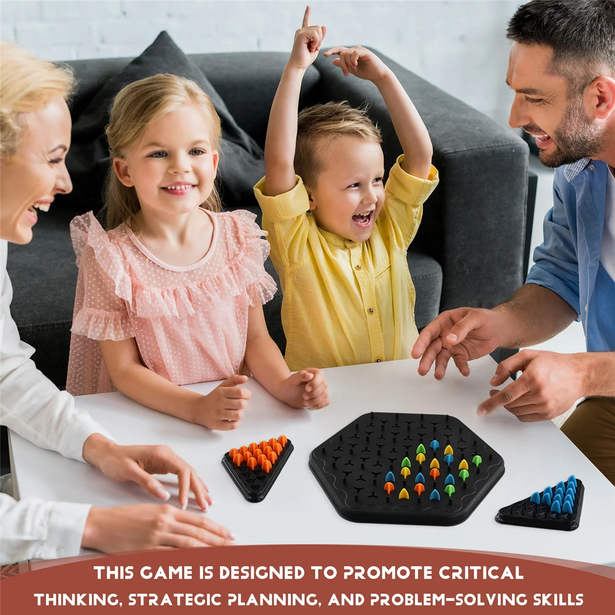 Цепочка треугольная шахматная игра тригл Резиновая лента игровая версия для