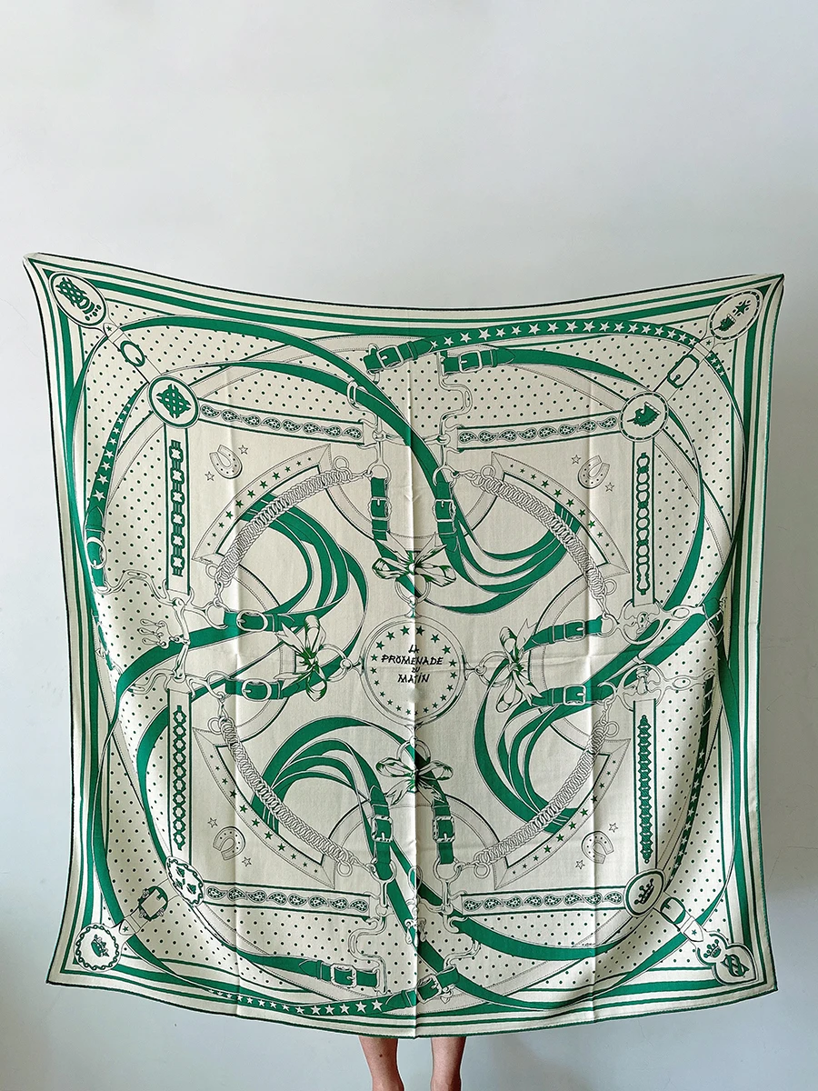 Женский шарф-повязка из 2023 кашемира 140 шелка