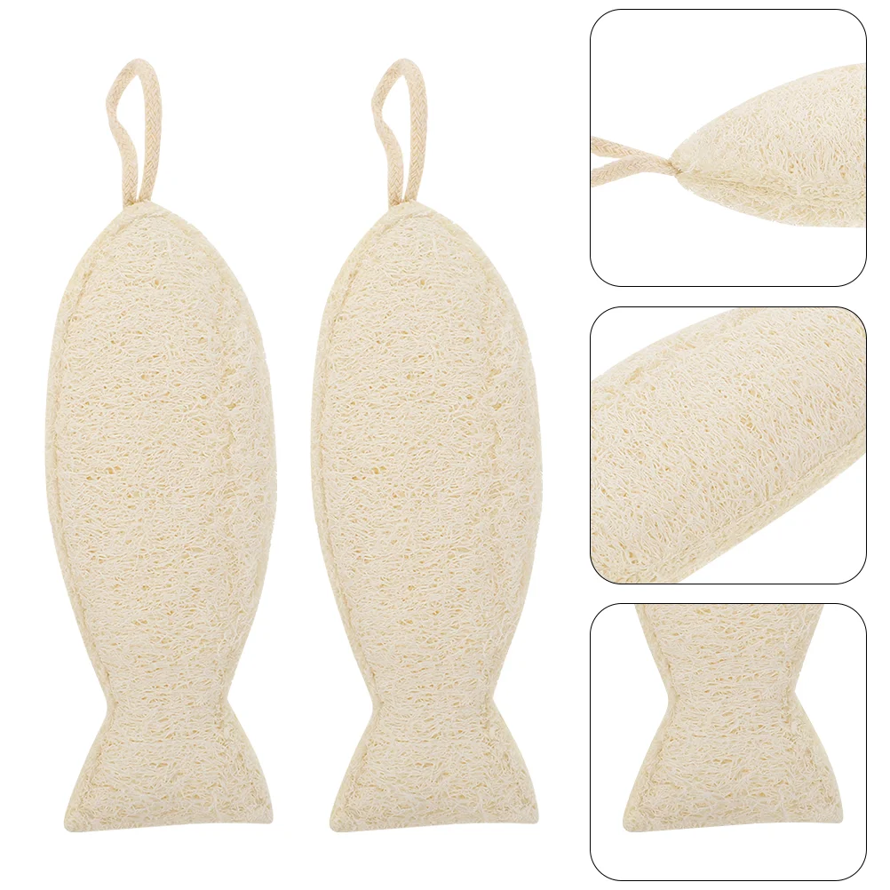 

2pcs Loofah Bath Towel Practical Bath Towel Home Body Rubbing Bath Towel