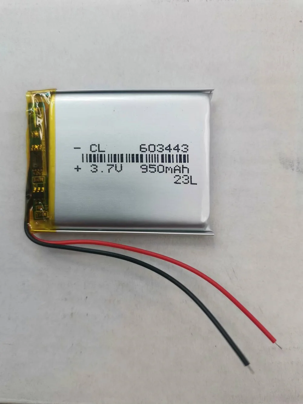 3 7 В 3-проводной 603443 Литиевый 950 мАч с защитной платой используемый для Bluetooth MP4 1