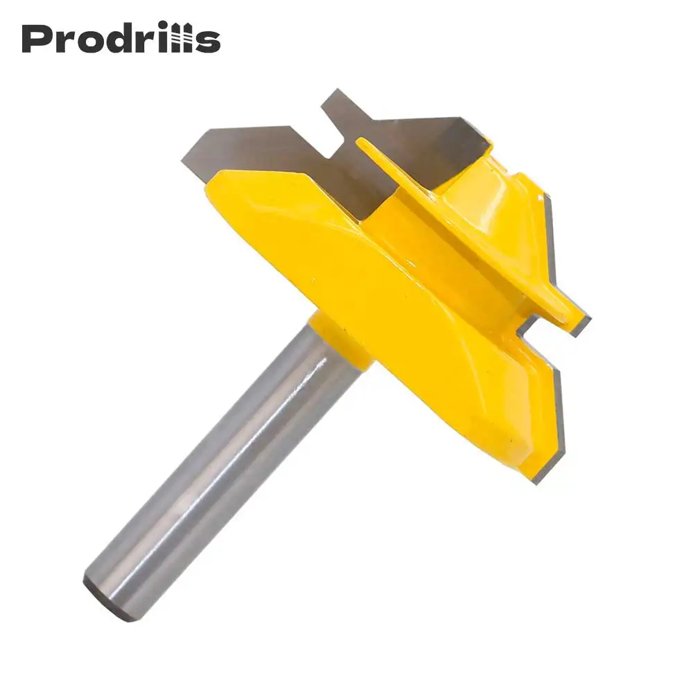 

8 мм хвостовик 45 градусов стоковый замок сверлильный фрез 8x2 до 3/4 дюймов Деревообрабатывающие инструменты