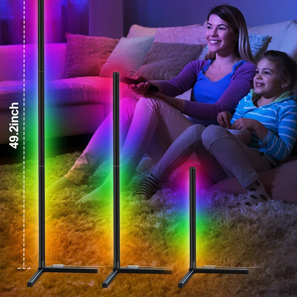 

Современный стиль RGB напольный светильник светодиодный напольный светильник Гостиная Крытый атмосферный стоячий светильник ing для спальни...