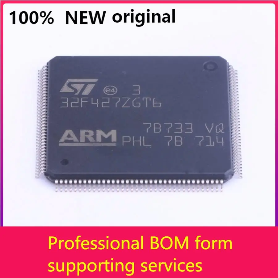 

MCU 32-Bit STM32 ARM Cortex M4 RISC 1MB Flash 144-Pin LQFP Tray - Trays STM32F427ZGT6 100% original