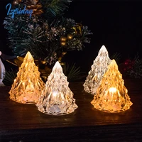 crystal table lamp touch remote control acrylic night lamp rechargeable bedside lamp led night light room lights decoration