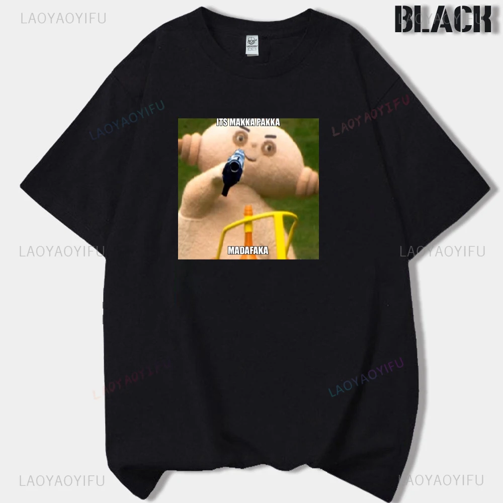 Kawaii Makka Pakka женские футболки с рисунком из мультфильма в ночном саду винтажные