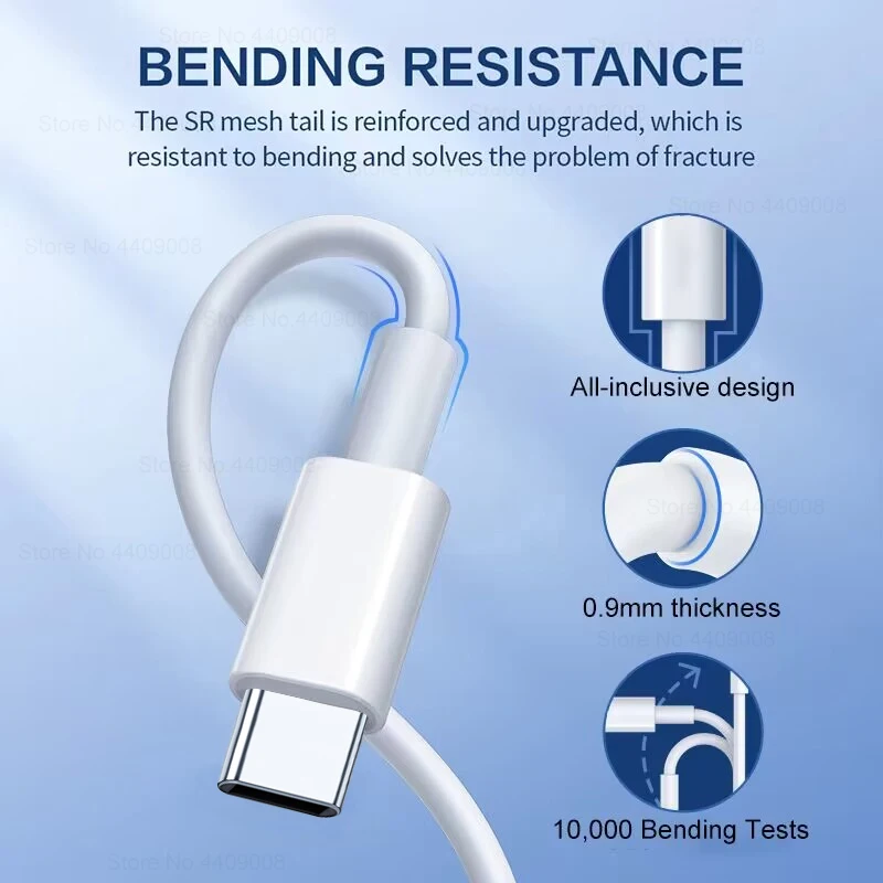 Оригинальный Кабель Для Быстрой Зарядки USB-C 6A