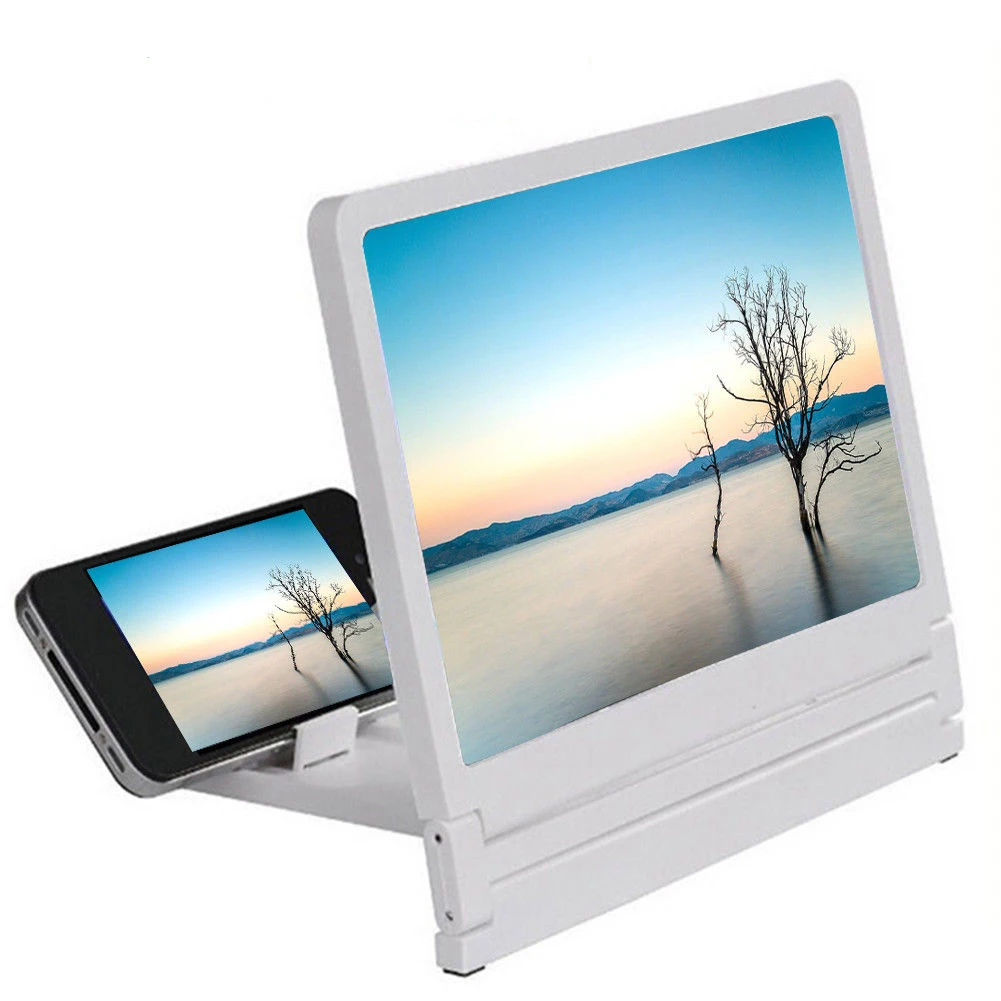 

Phone Screen Magnifier Mobile Phone 3D Screen Video Magnifier Folding Enlarged Movie HD Amplifying Projector Stand
