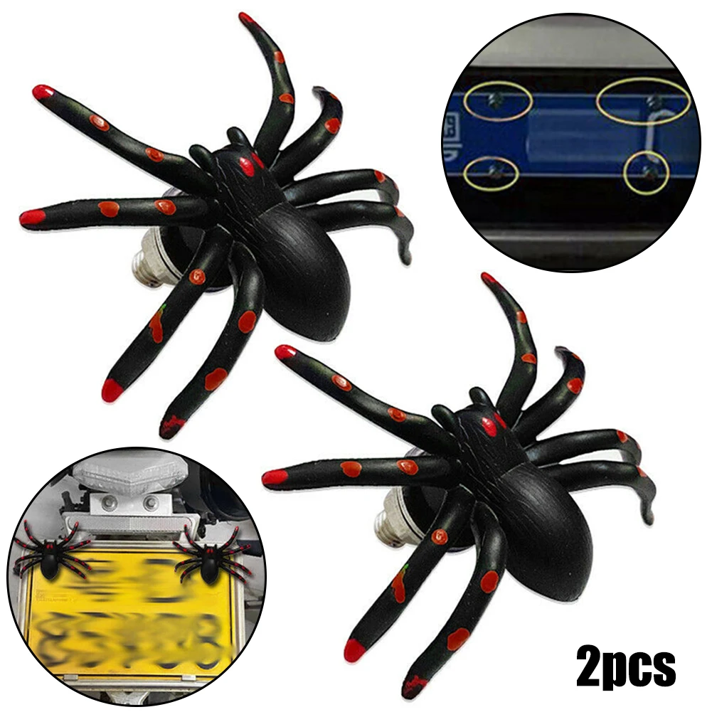 

Bolt Trim Spider Trim Nut 2pcs Black And Red Left License Plate M6 Right