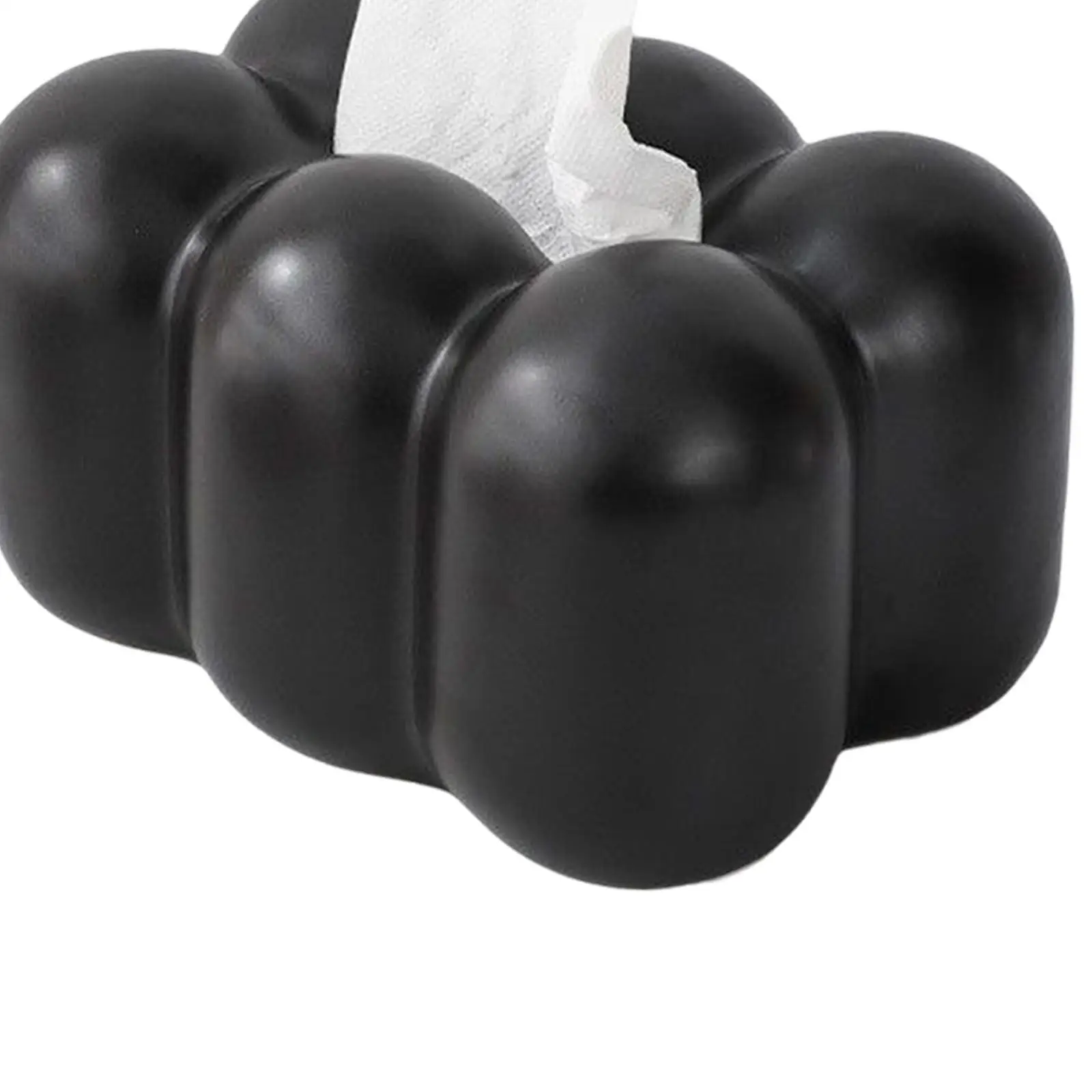 

Держатель для туалетной бумаги, коробка, практичная милая для тумбочки, настольная, для гостиной, Черная