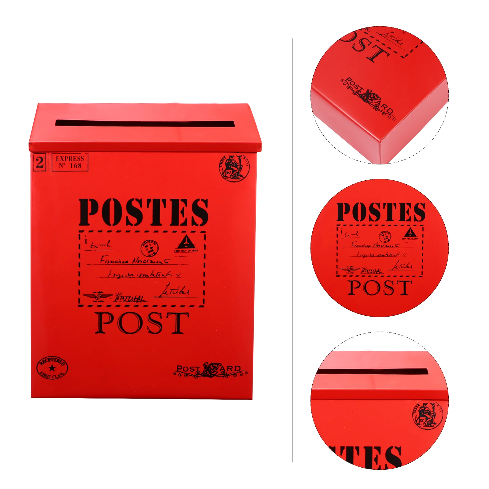 

Box Mailbox Post Metal Vintage Suggestion Charity Newspaper Outdoor Rustic Outsideletter Wall Tickets Tin Hanging Donation