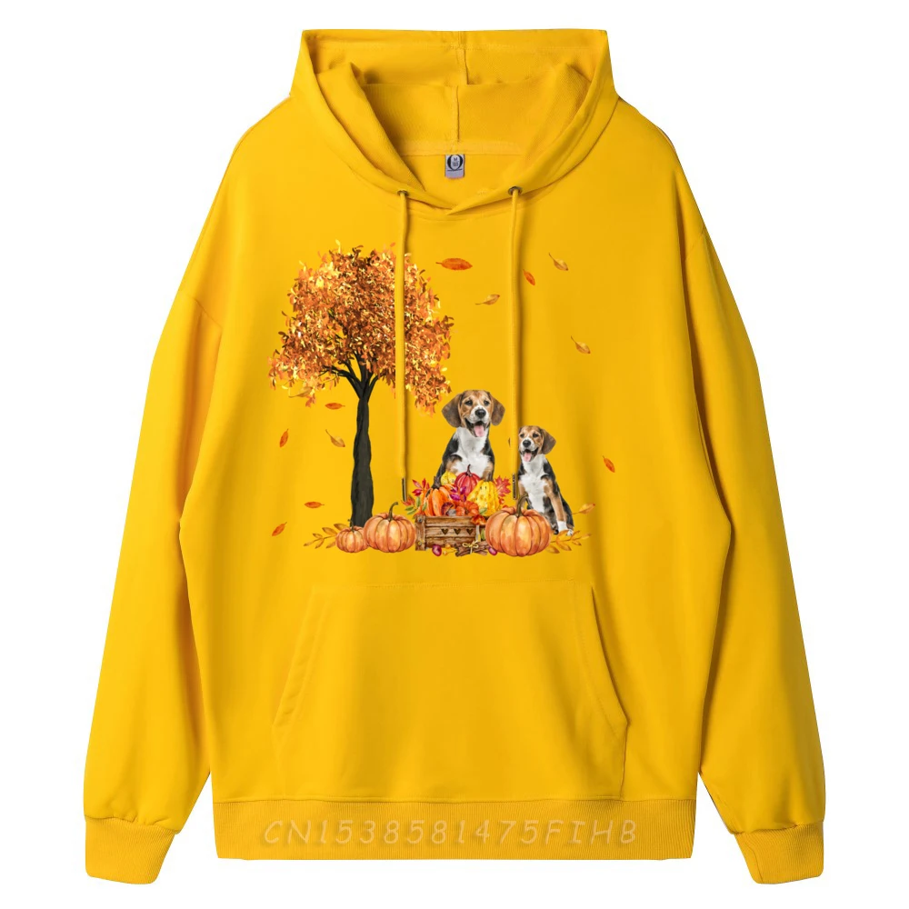 Бегль осенний лист осенняя футболка для любителей собак День Благодарения