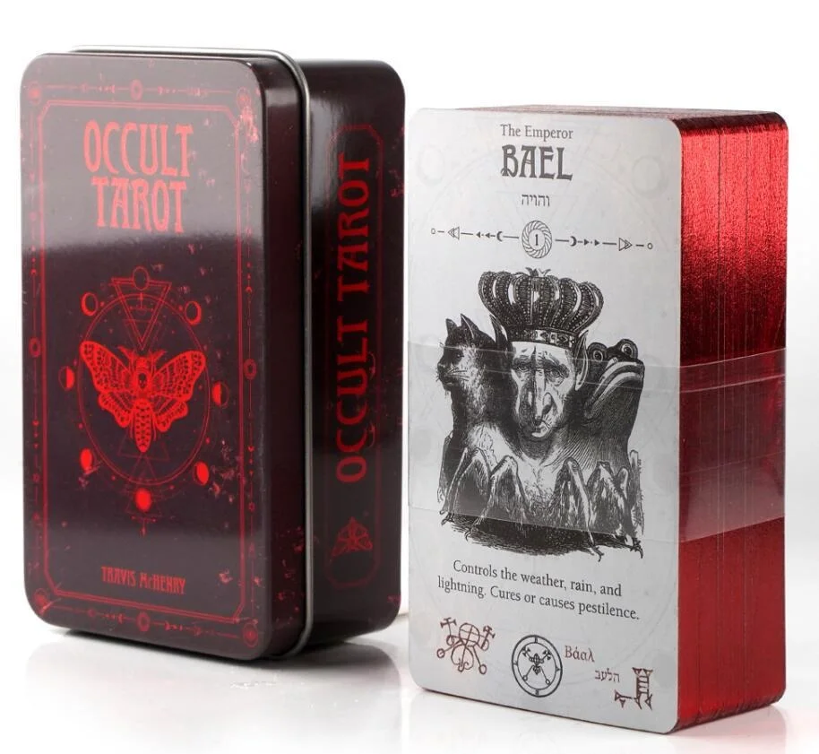 Сенсорный Таро штамповка высококлассная железная коробка продукты для покера Noow