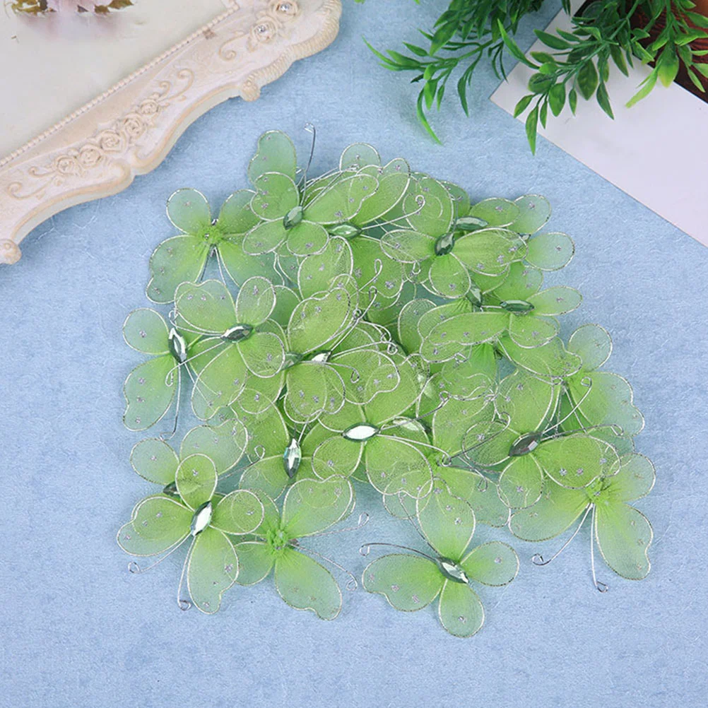 

Маленькие украшения для дня рождения, свадебные сетчатые бабочки, украшения, крафтовые бабочки, декоративные бабочки, 12 шт.