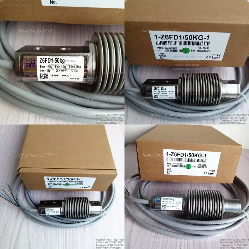 Фото Тензодатчики HBM Z6FD1 /50KG, новые весовые датчики №1