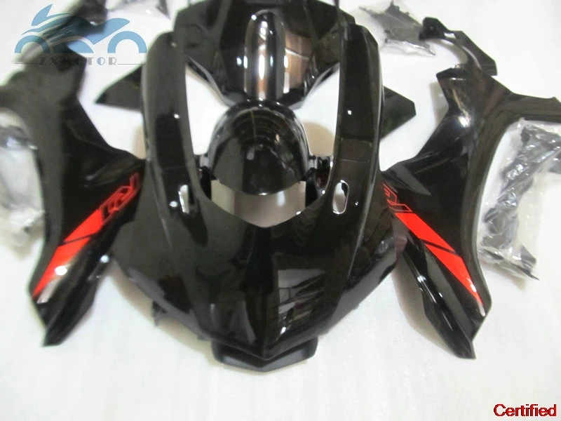 Фото Высококачественный комплект обтекателей для YAMAHA 15 16 17 18 YZF R1 YZFR1 2015-2018, черные, красные обтекатели для мотоциклов, комплекты кузова AD22 №4