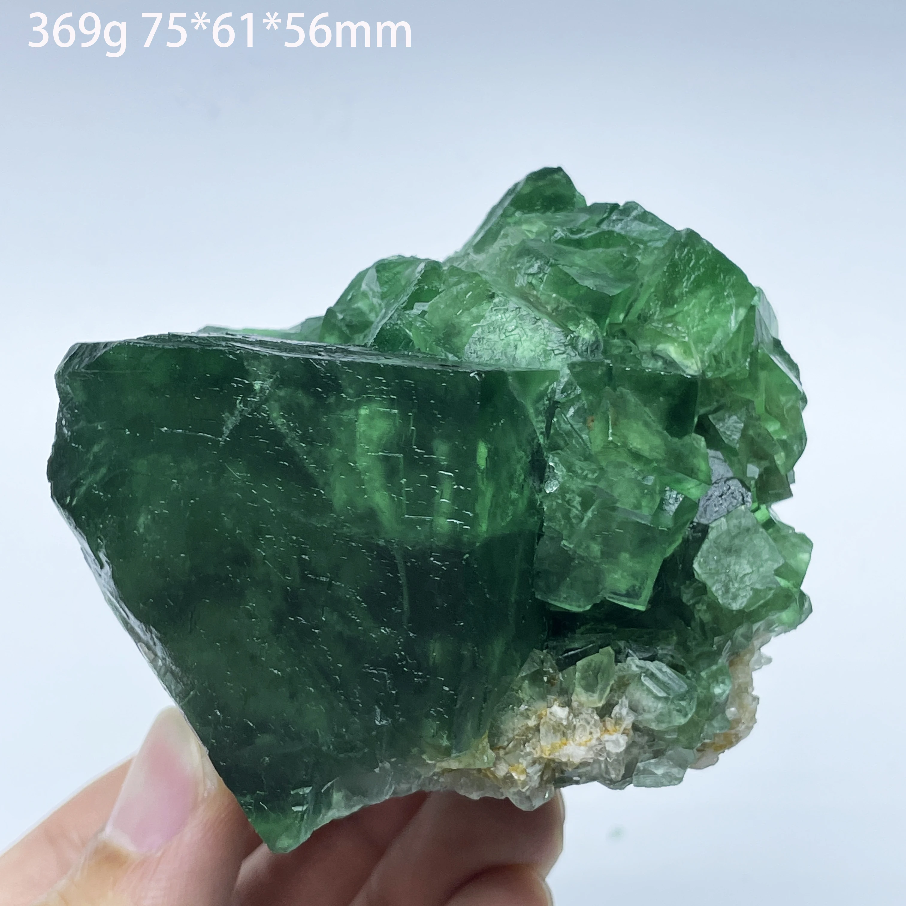 Фото Натуральный мадагаскарский зеленый флюорит, целебный камень, минеральный образец для Рейки, домашнего декора, обучения, кристалл №4