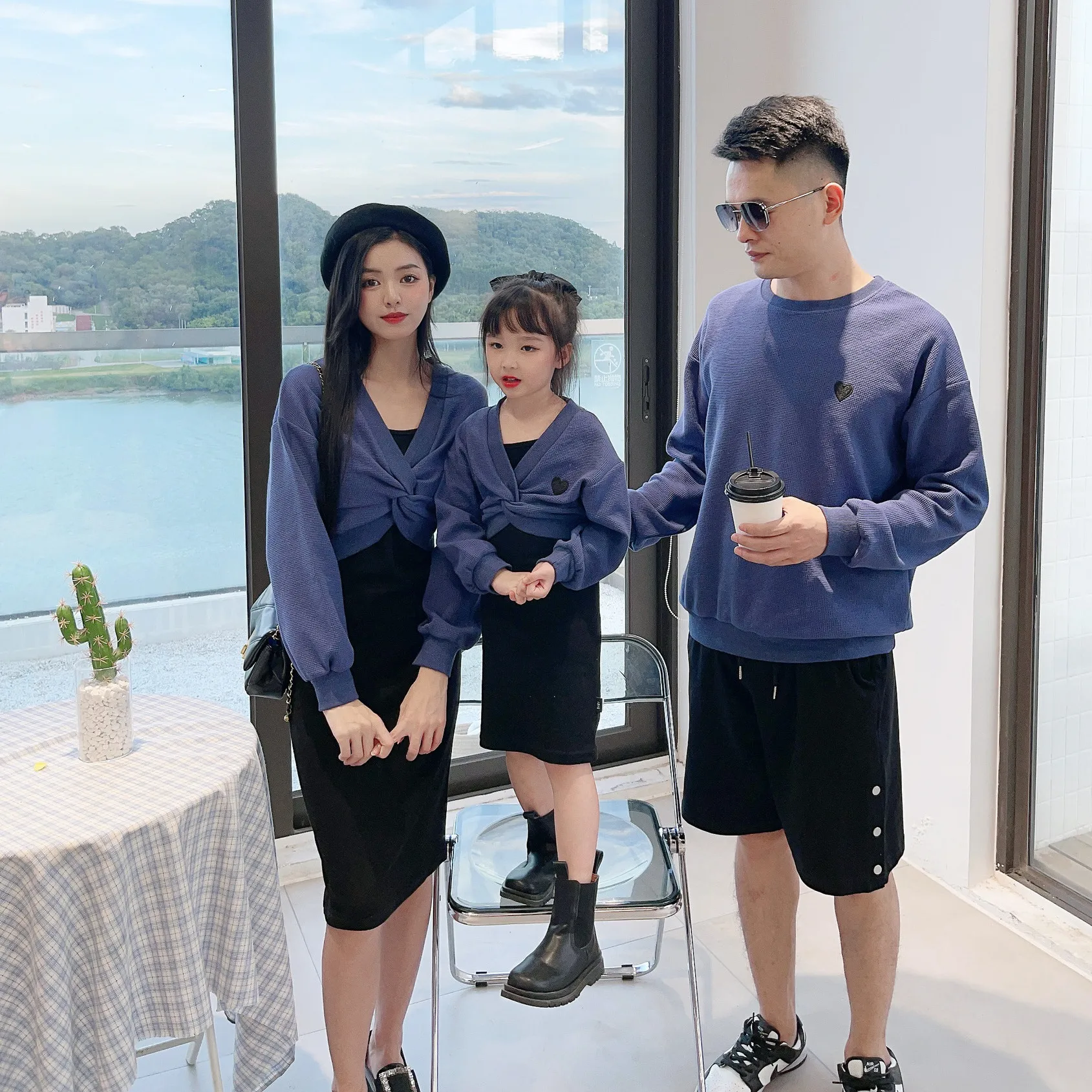 

Dad Mom And Baby Matching Clothes For The Whole Family Father Son Sweatshirt Couple Clothes In Love Mother Daughter Dress Set